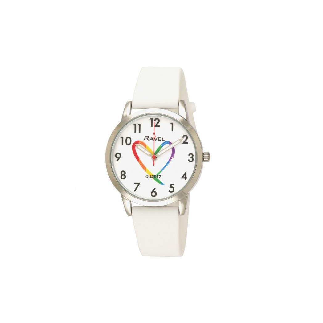 Ravel Children's Sports Pride Matters White Silicone Watch R1812.4M