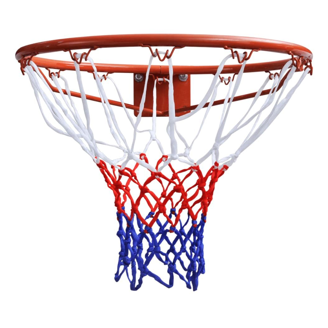 Basketball Goal Hoop Set Rim with Net Orange 45 cm
