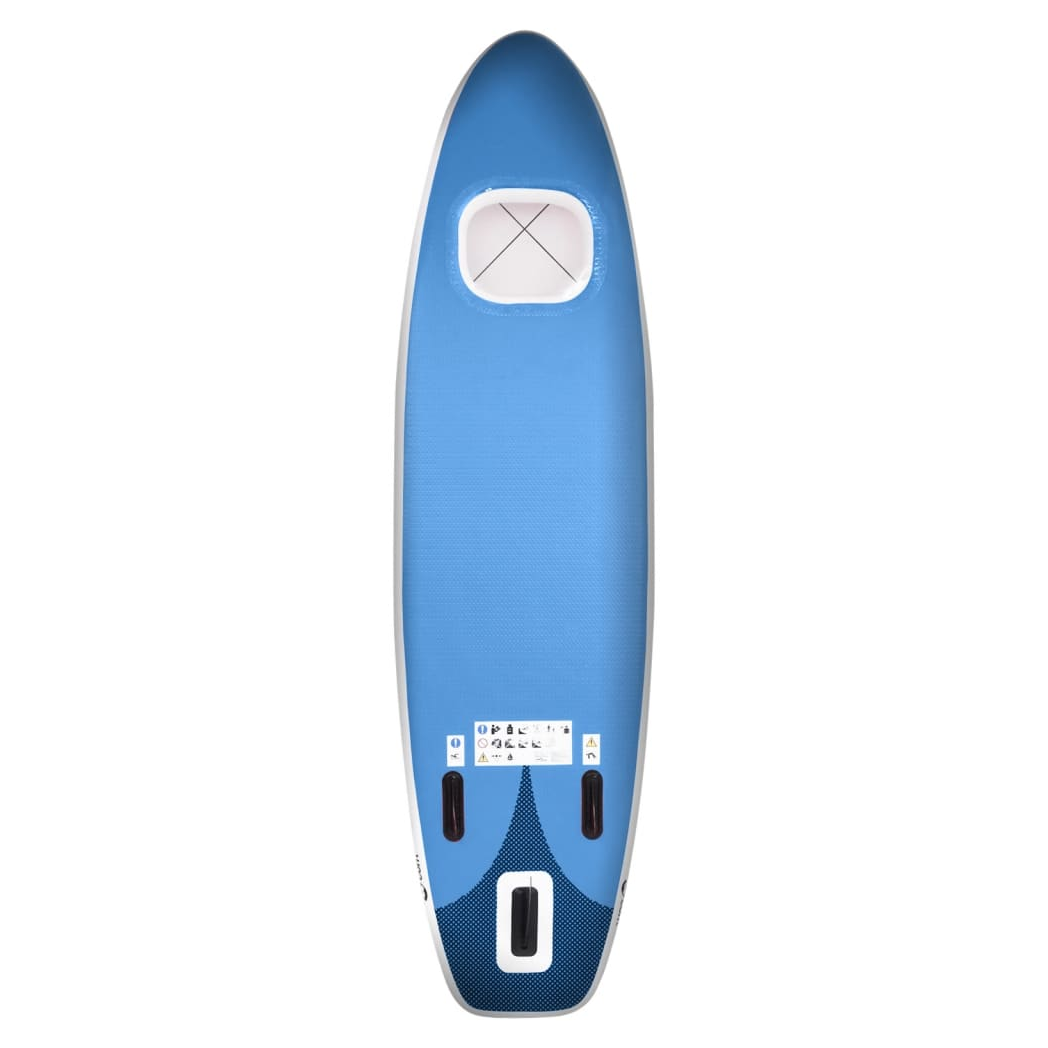 Inflatable Stand Up Paddle Board Set Sea Blue 360x81x10 cm