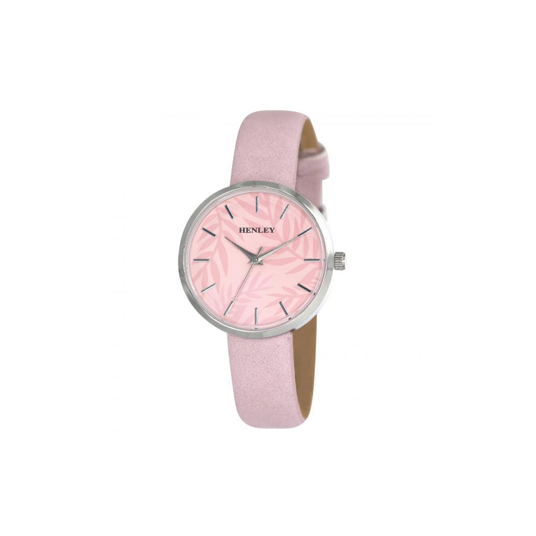 Henley Ladies Palm Motif Watch - Pink H06170.5