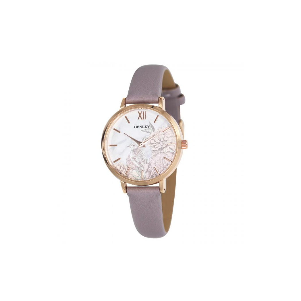 Henleys Ladies Secret Garden Marbled Watch - Lilac H06174.7
