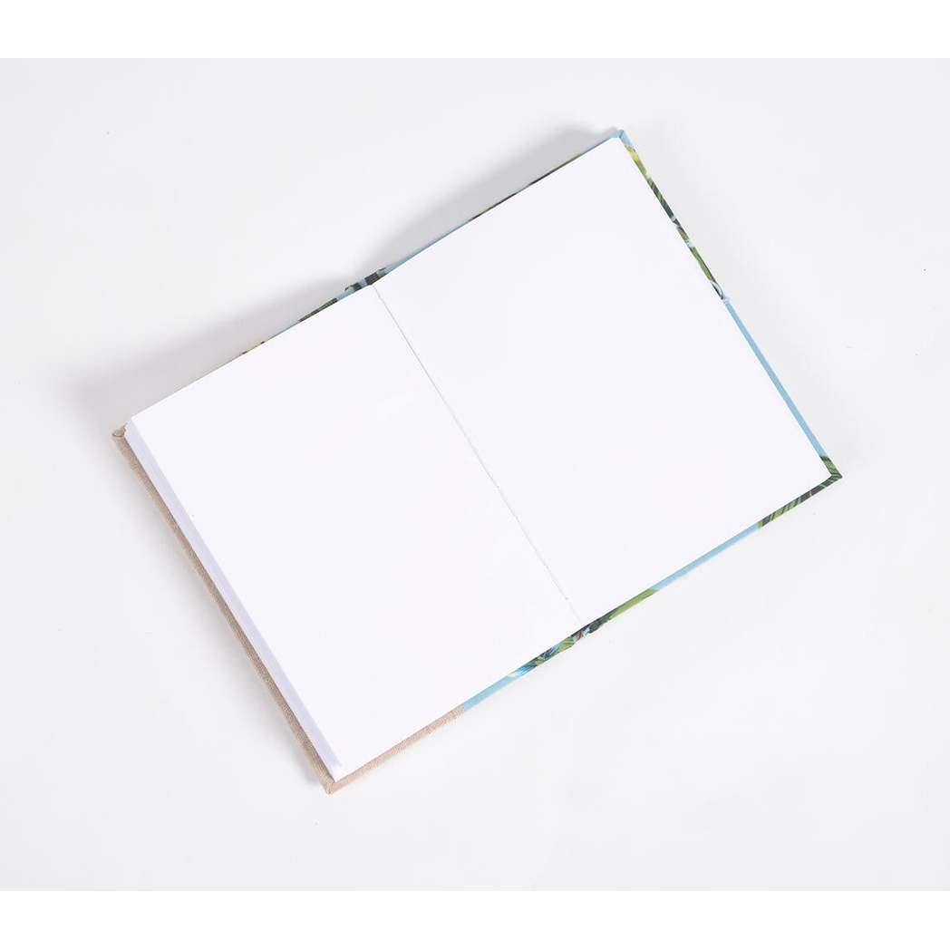 Hand Bound Tropical Fabric Diary