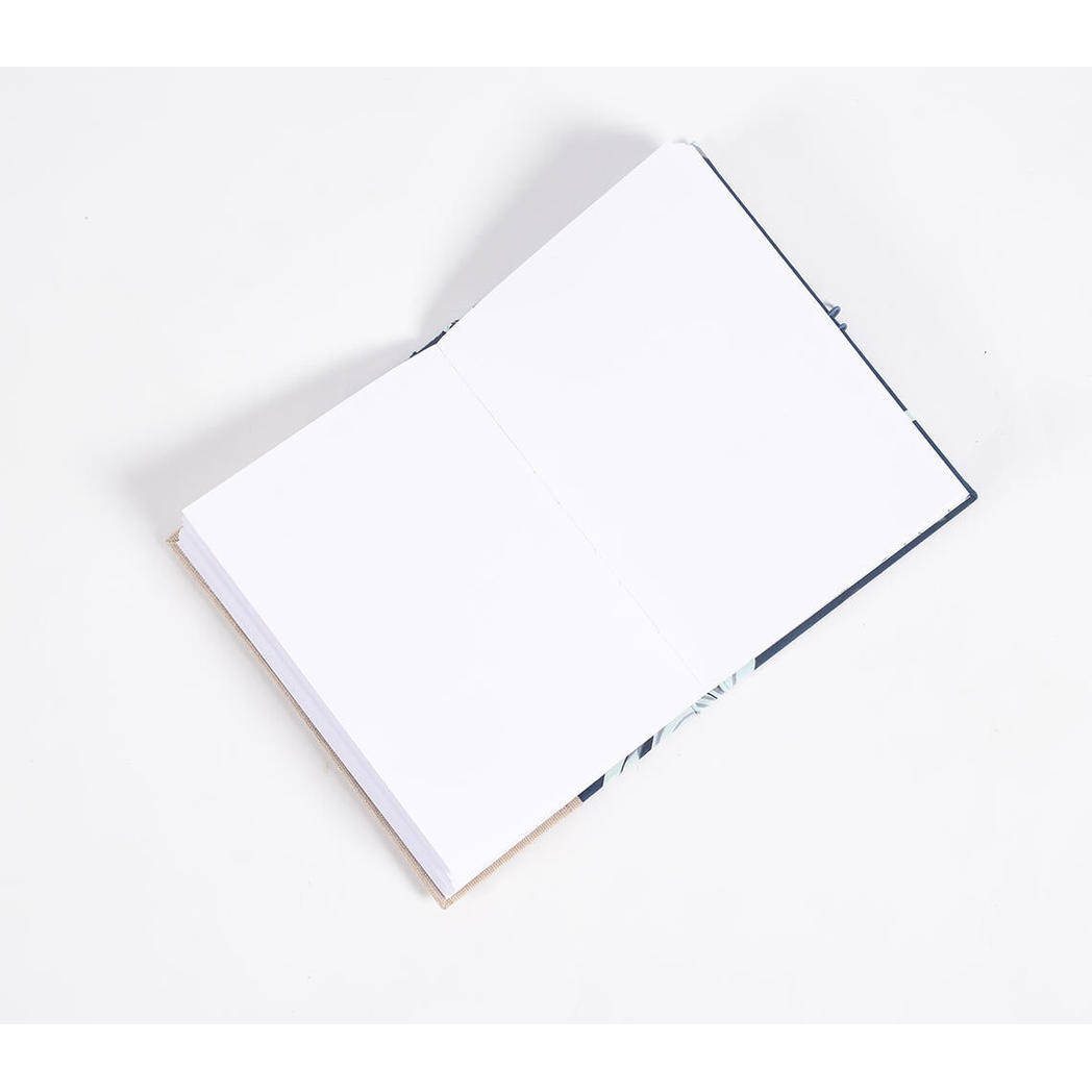 Hand Bound Fabric Diary with Tassel Bookmark