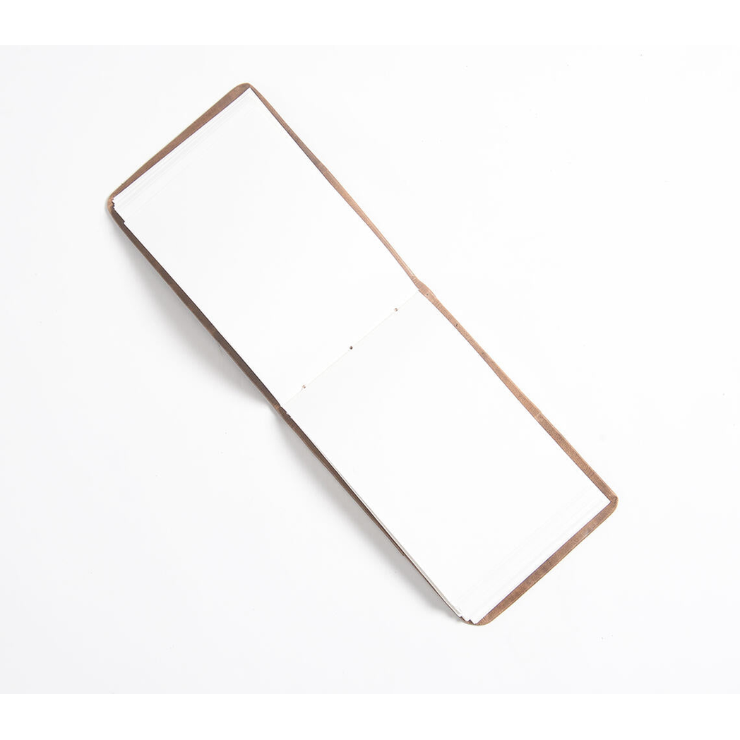 Hand Bound Typographic Leather Journal