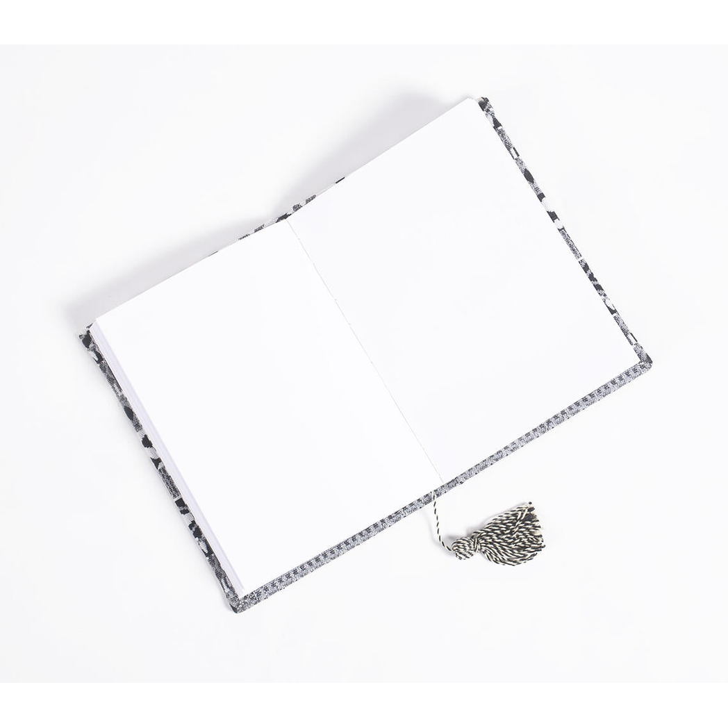 Hand Bound Fabric Diary with Tassel Bookmark