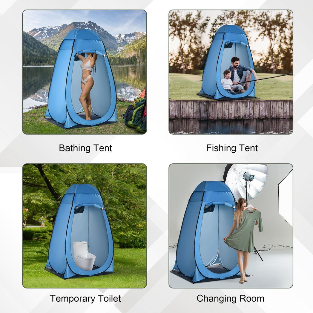Camping Shower Tent w/ Pop Up Design, Outdoor Dressing Changing Room