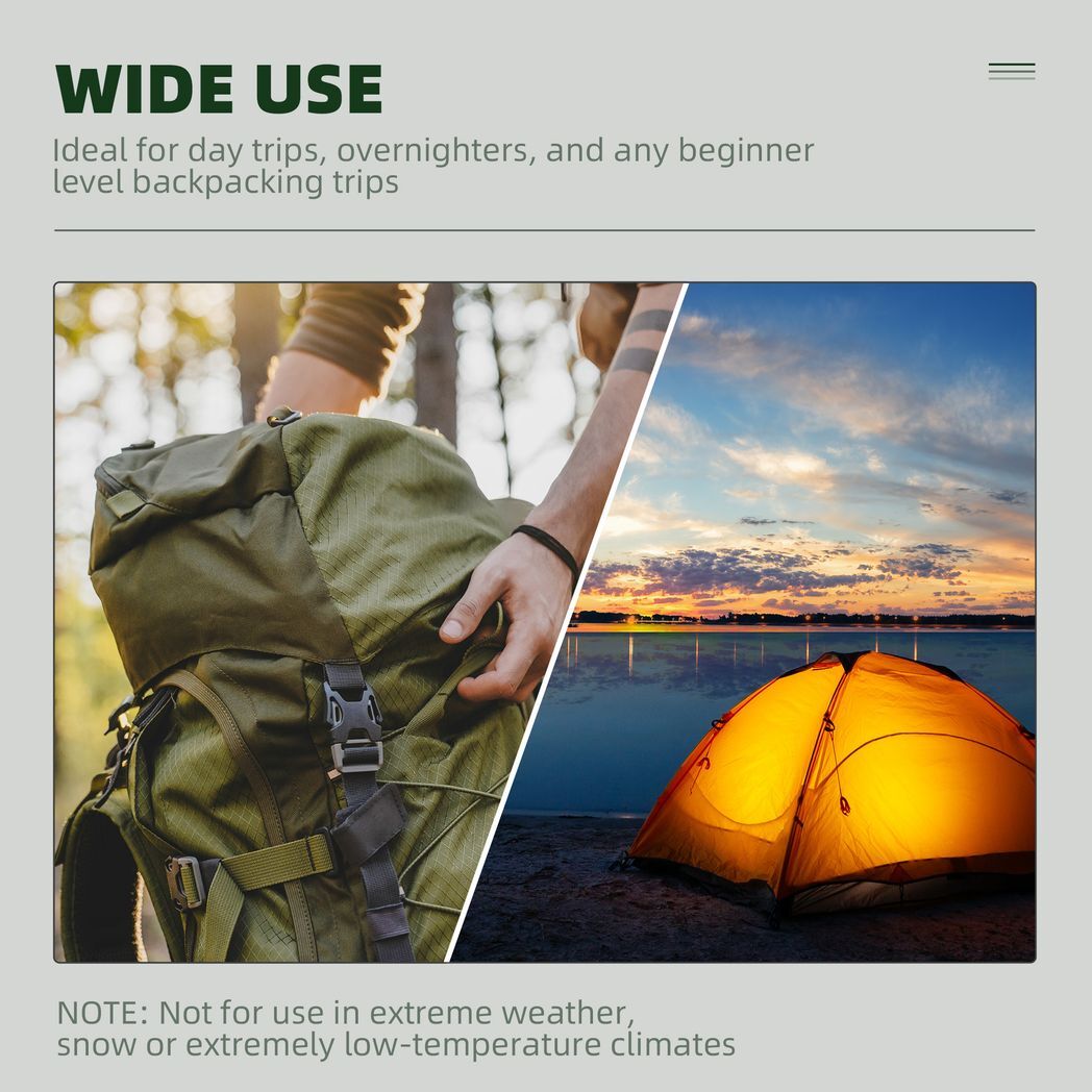 Camping Tent Compact 2 Man Dome Tent for Hiking Garden Dark Grey