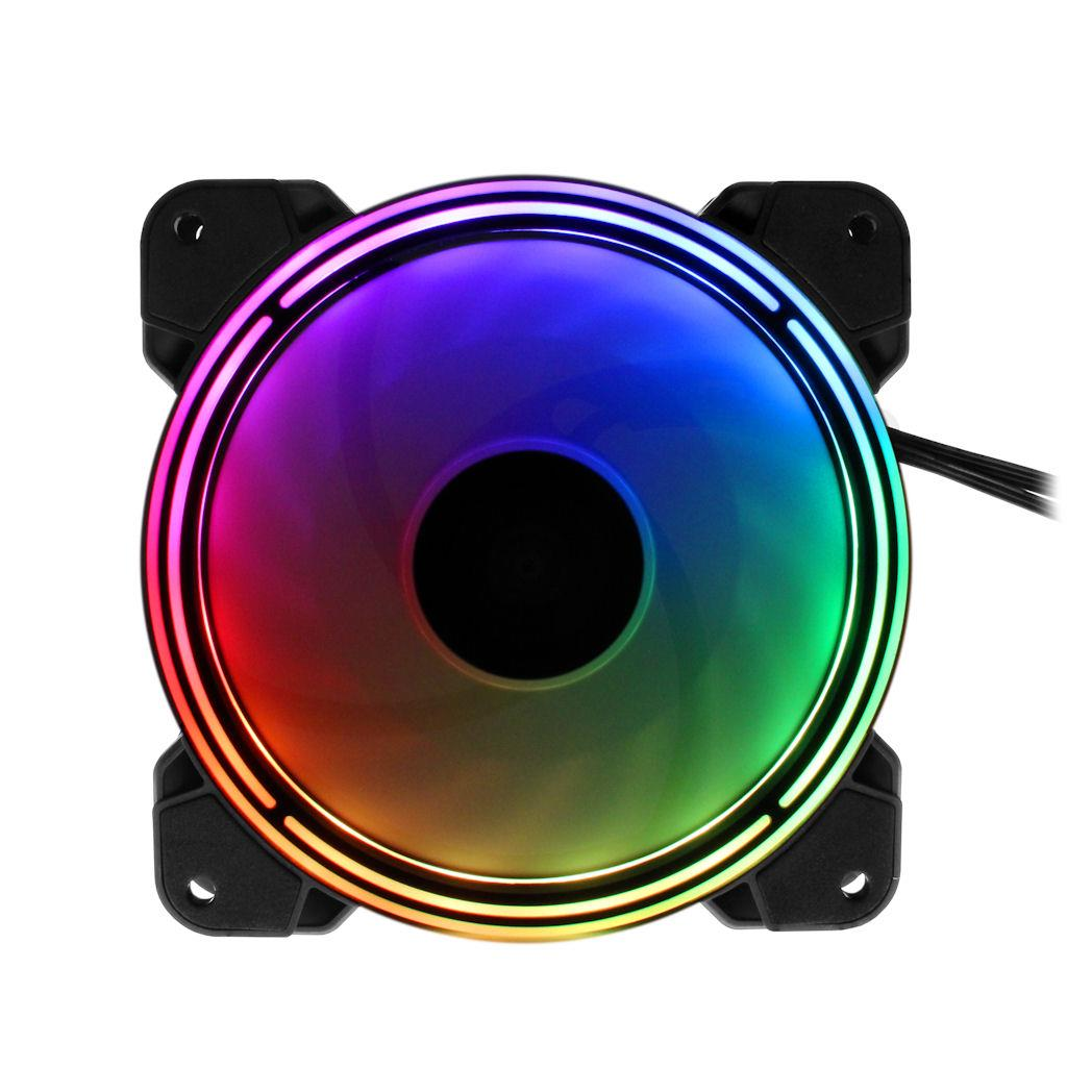 XSPC RGB Series 2, PWM 800-2200RPM 5V 3Pin aRGB 120mm Fan - 3 Pack