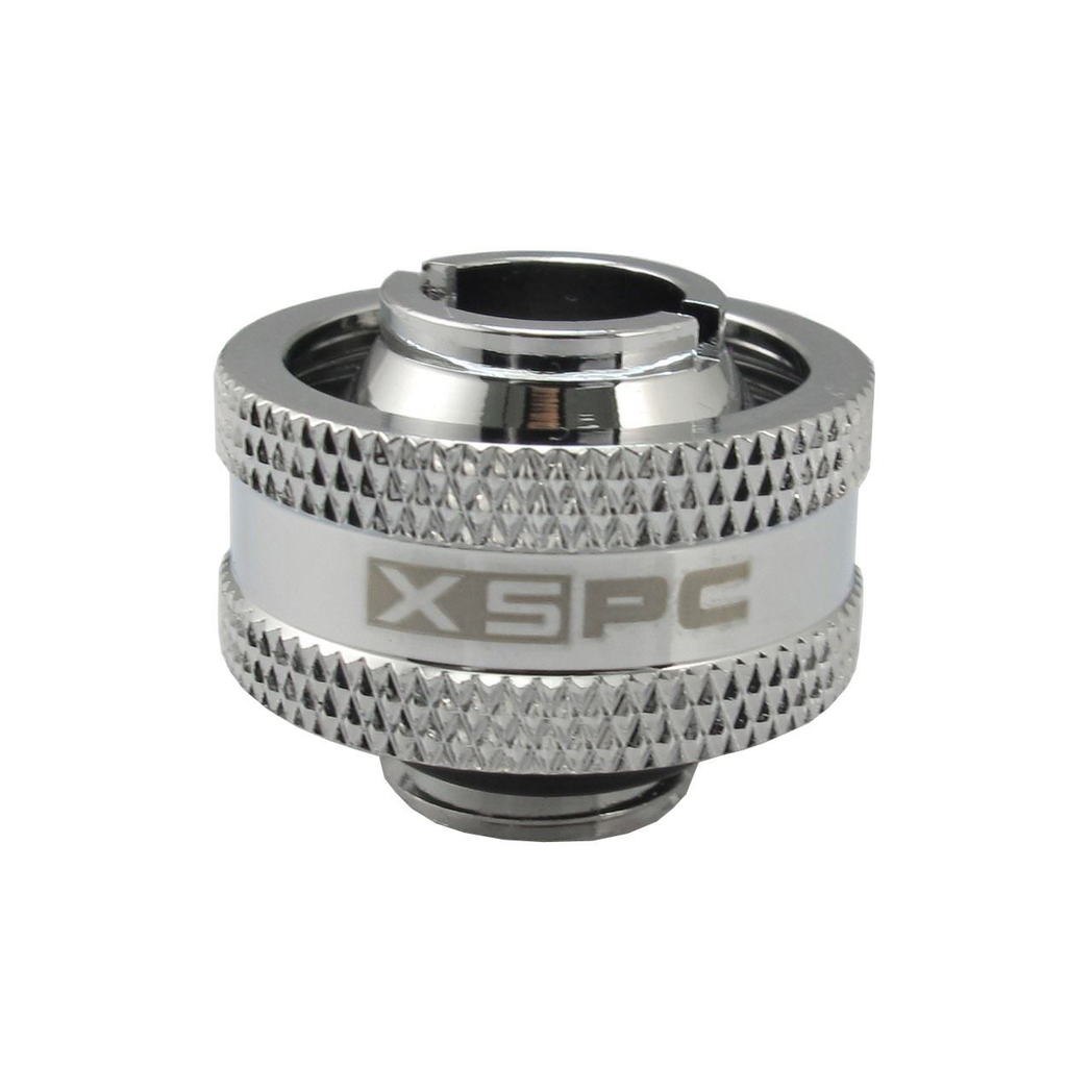 XSPC G1/4 to 1/2 ID 3/4 OD Compression Fitting V2 - Chrome (8 Pack)