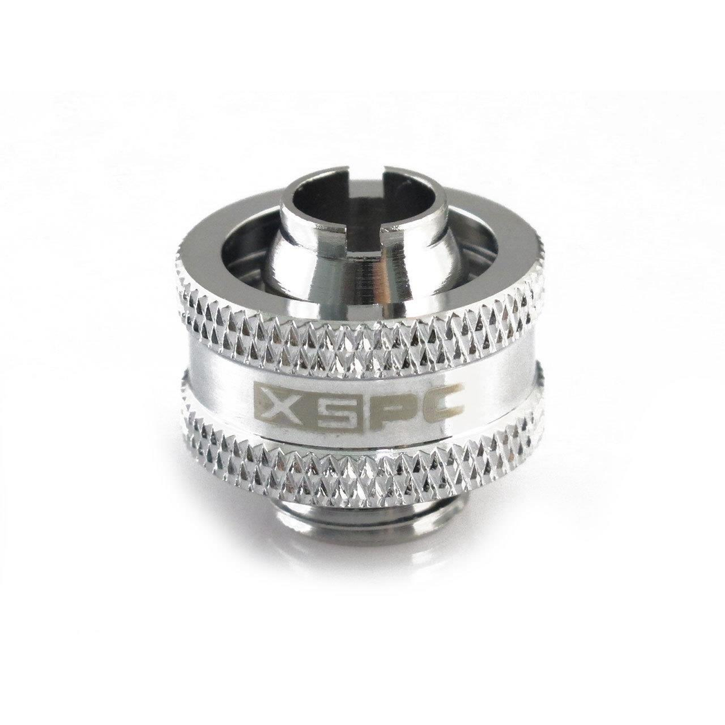 XSPC G1/4 to 3/8 ID 5/8 OD Compression Fitting V2 - Chrome (8 Pack)