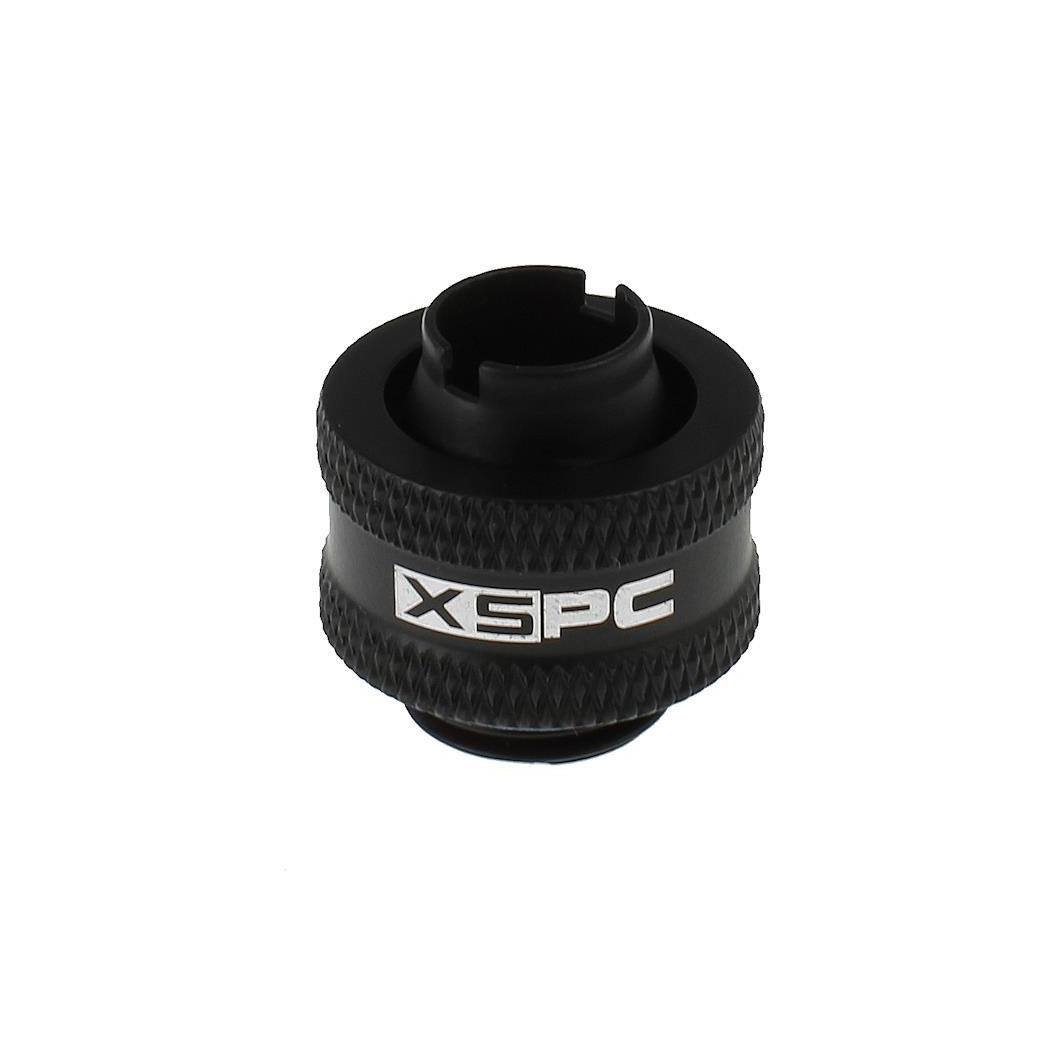 XSPC G1/4 to 3/8 ID 1/2 OD Compression Fitting V2 - Matte Black (8 Pack)
