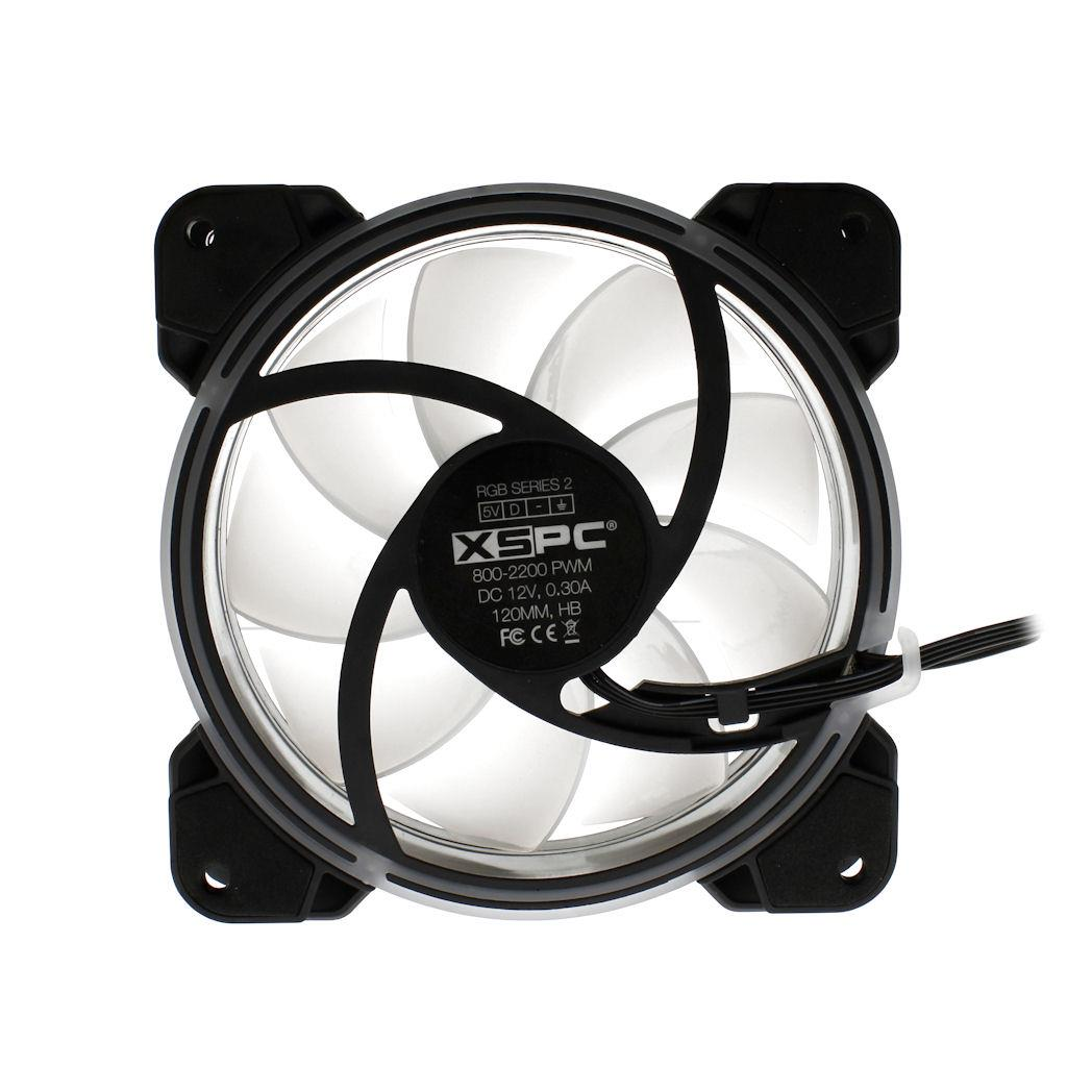 XSPC RGB Series 2, PWM 800-2200RPM 5V 3Pin aRGB 120mm Fan