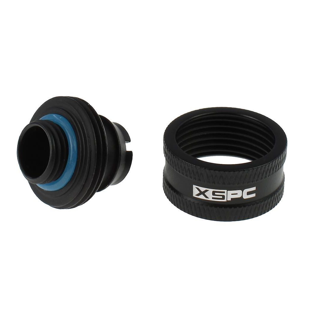 XSPC G1/4 to 1/2 ID 3/4 OD Compression Fitting V2 - Matte Black (8 Pack)