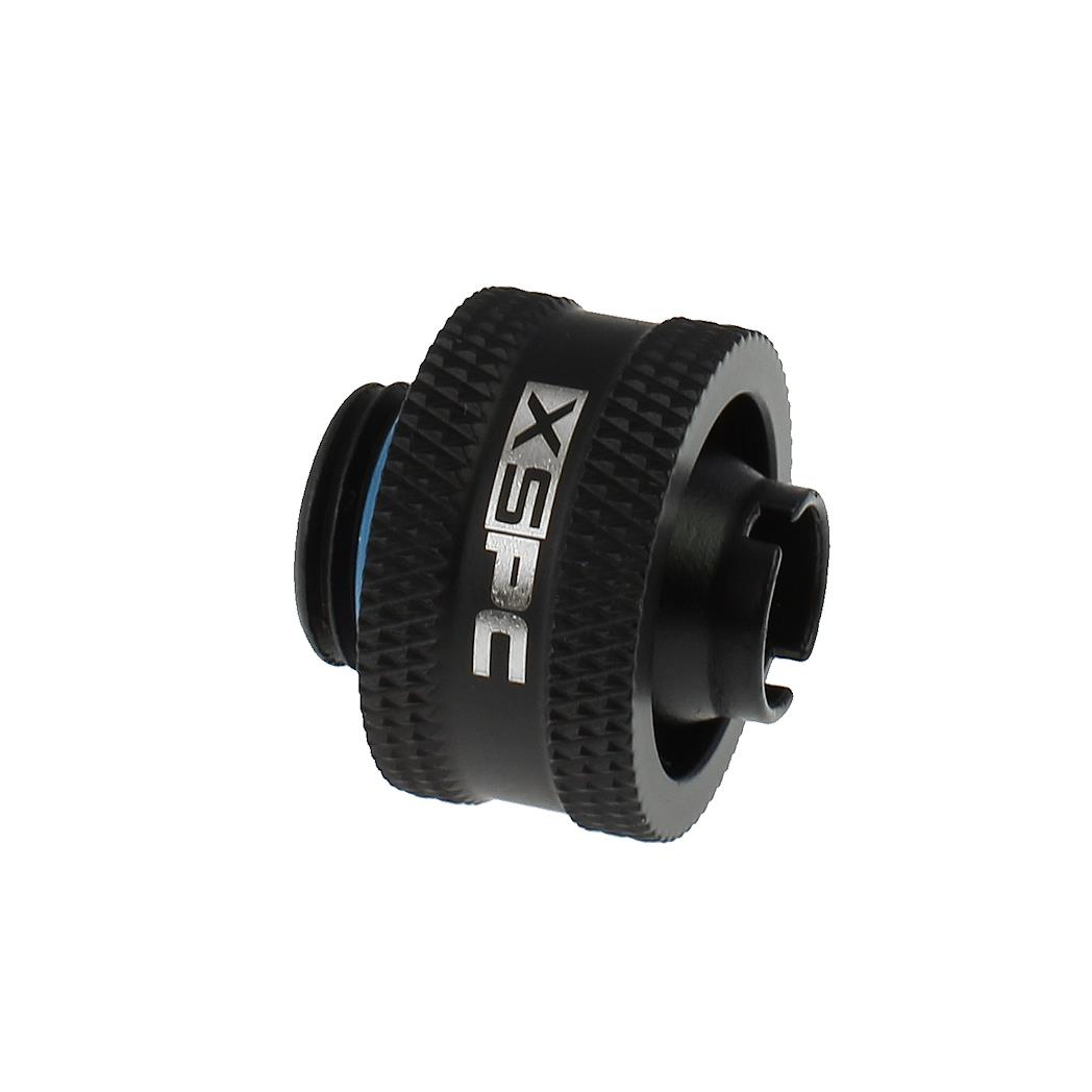 XSPC G1/4 to 3/8 ID 5/8 OD Compression Fitting V2 - Matte Black (8 Pack)