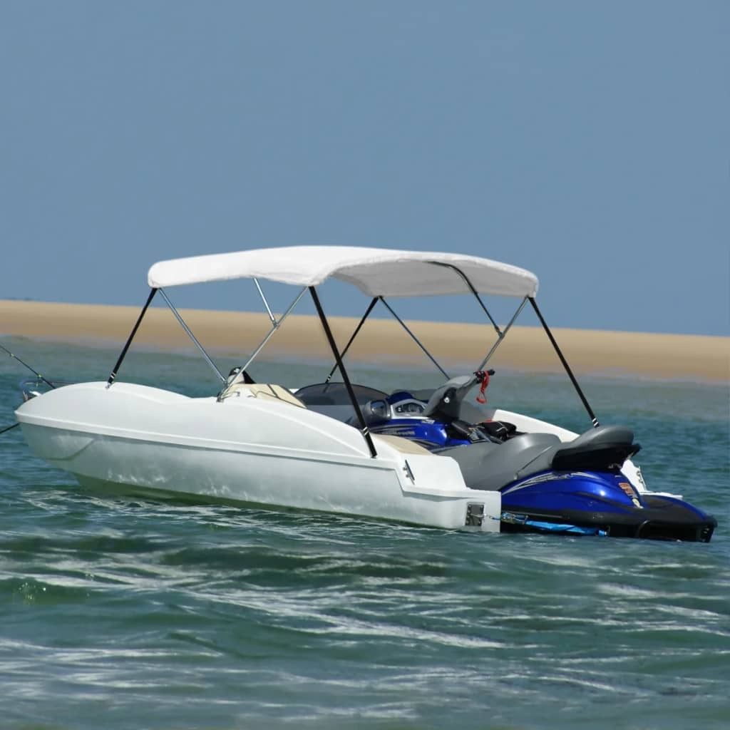 3 Bow Bimini Top White 183x160x137 cm