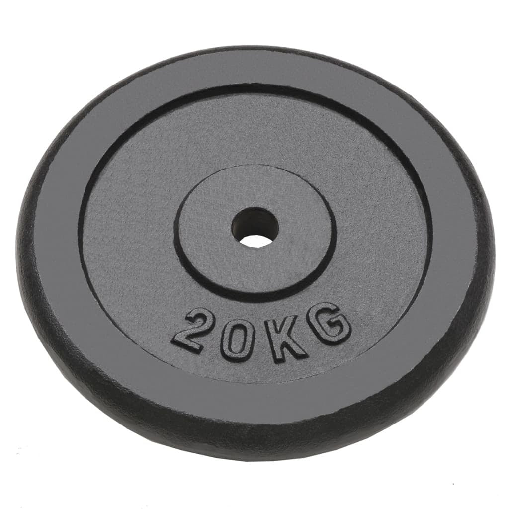 Weight Plates 2 pcs 2x20 kg Cast Iron