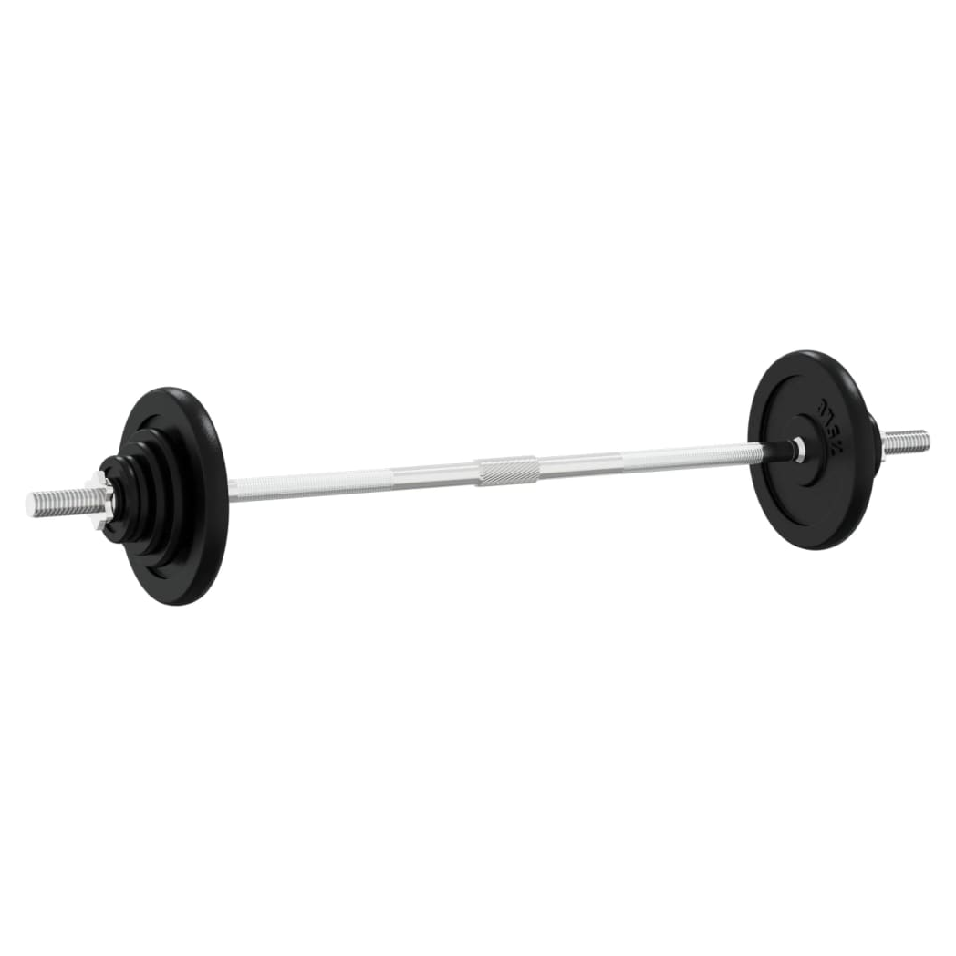 Barbell with Plates 60 kg Cast Iron