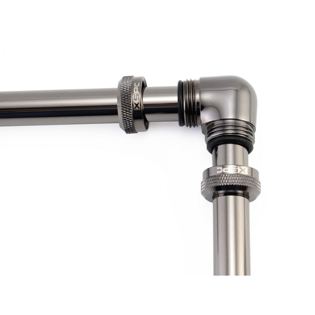 XSPC 14mm Rigid Tubing 90 Elbow Fitting (Matte Black)