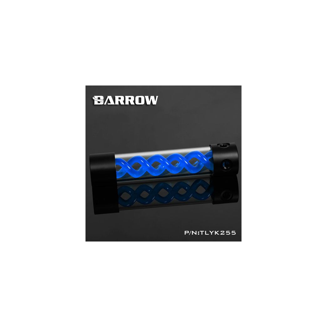 Barrow T-Virus Acrylic Blue Helix Reservoir 255mm - Black