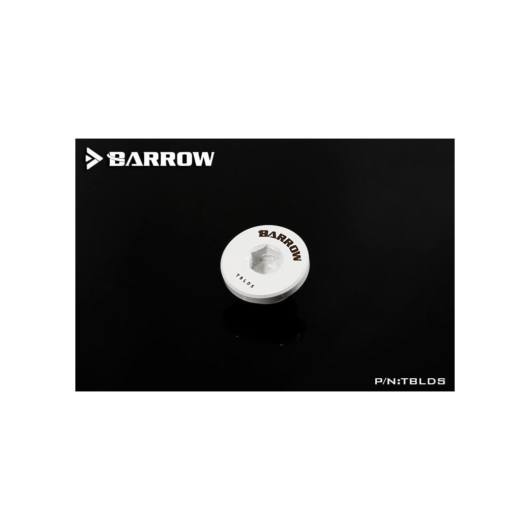 Barrow G1/4 Hex Blank Plug - White (6 Pack)