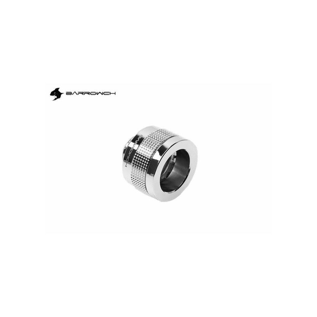 BarrowCH G1/4 - 14mm OD Wolverine Super Anti Off Hard Tube Fitting - Shi Silver