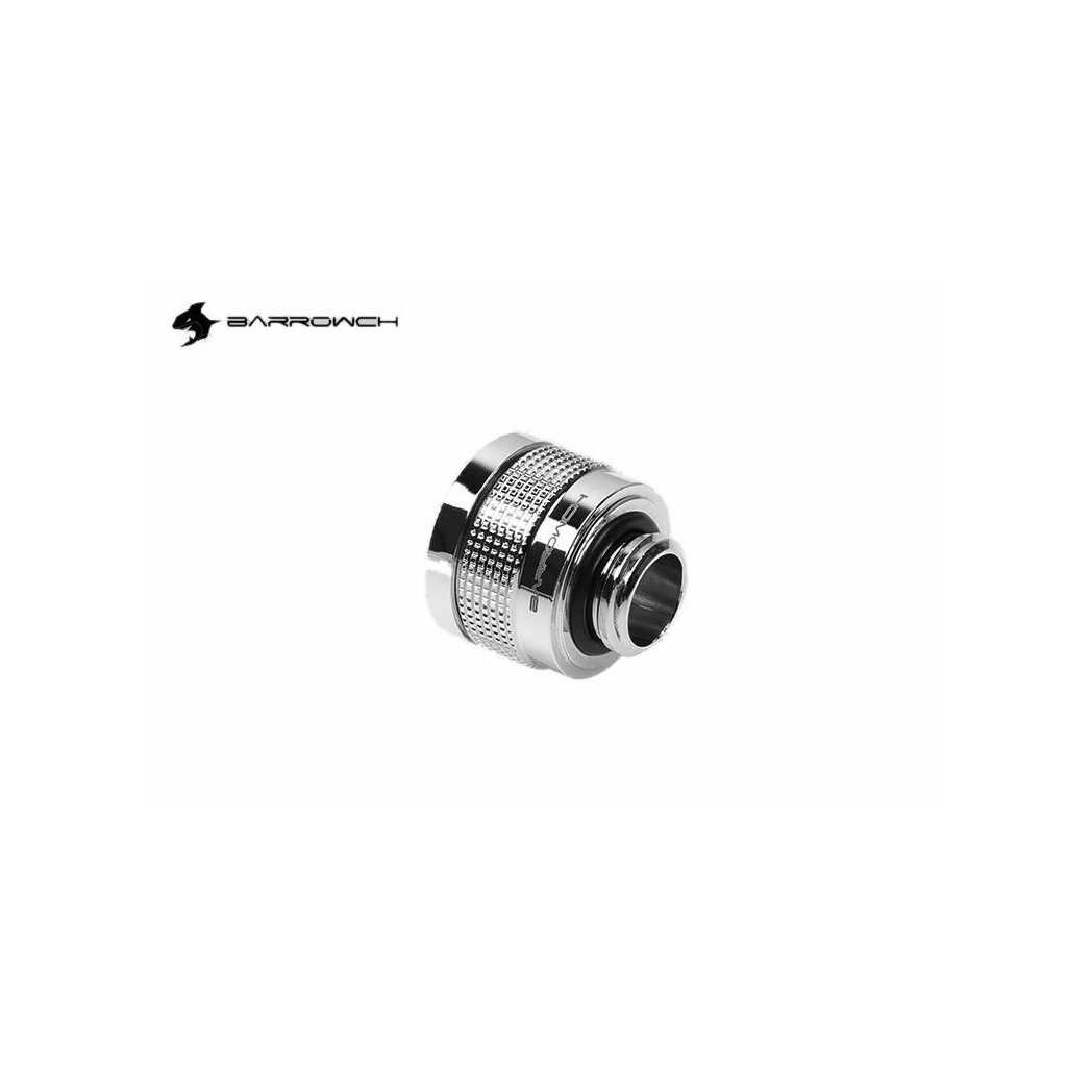 BarrowCH G1/4 - 14mm OD Wolverine Super Anti Off Hard Tube Fitting - Shi Silver
