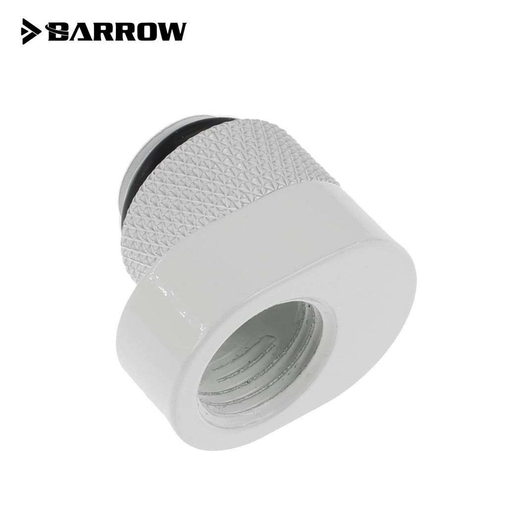 Barrow G1/4 Male to G1/4 Offset Female 360 Degree Rotary Adapter - White