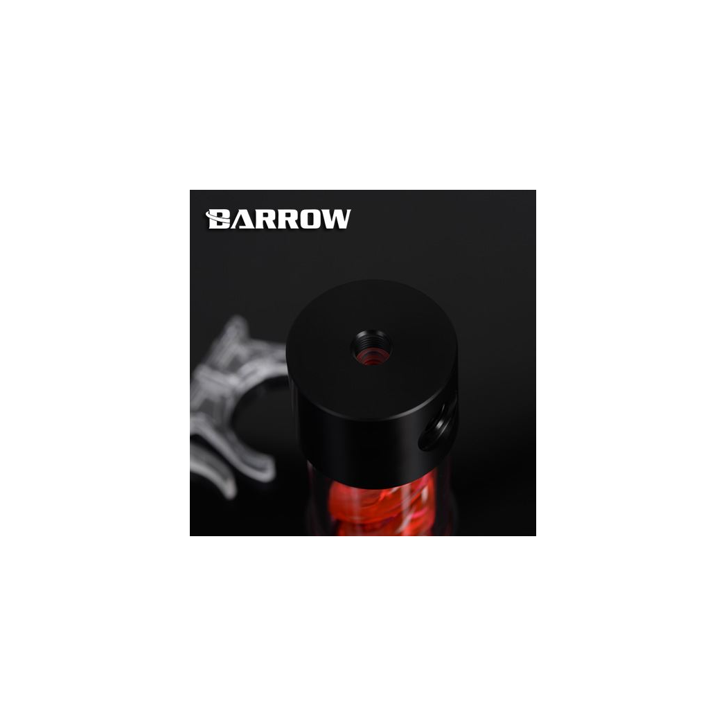 Barrow T-Virus Acrylic Red Helix Reservoir 205mm - Black