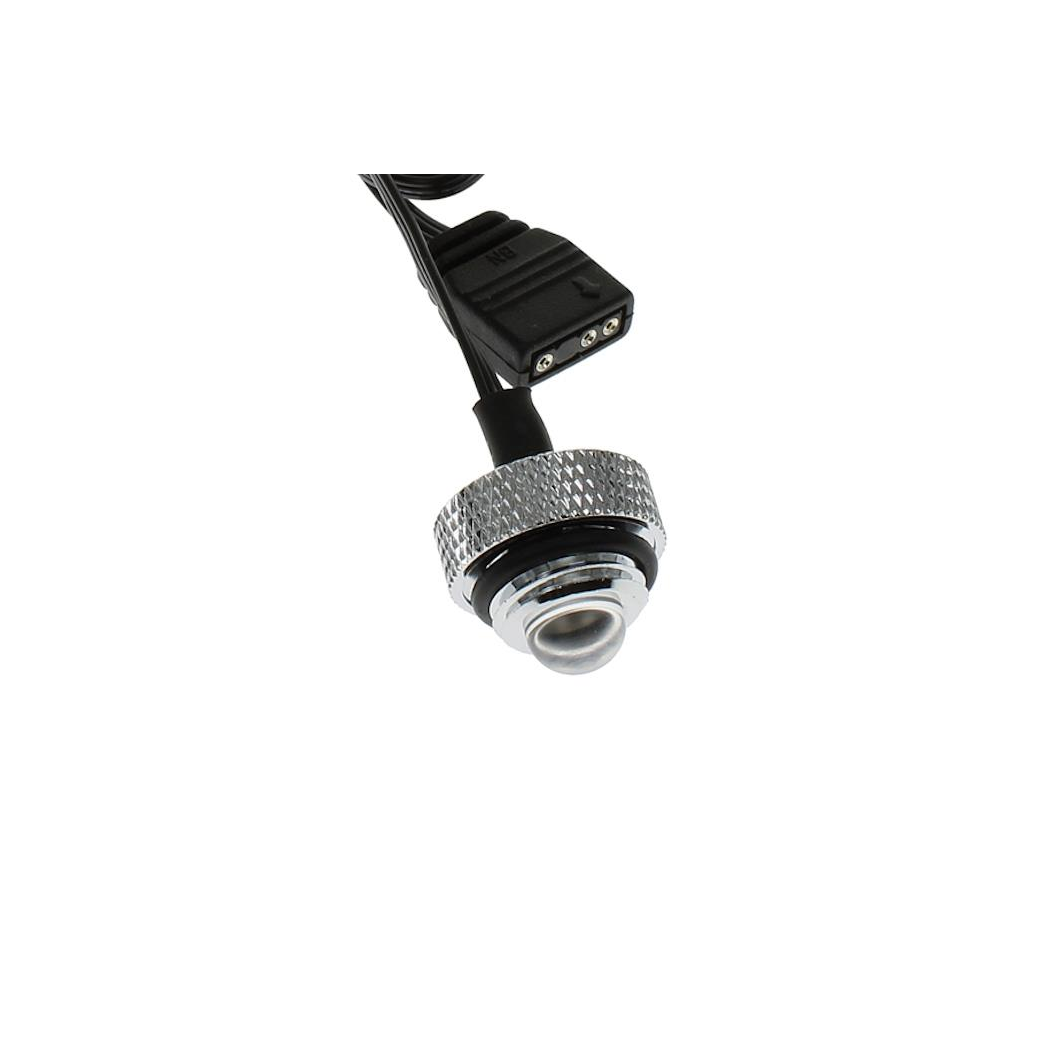 XSPC G1/4, 5V 3Pin aRGB LED Blank Plug - Chrome
