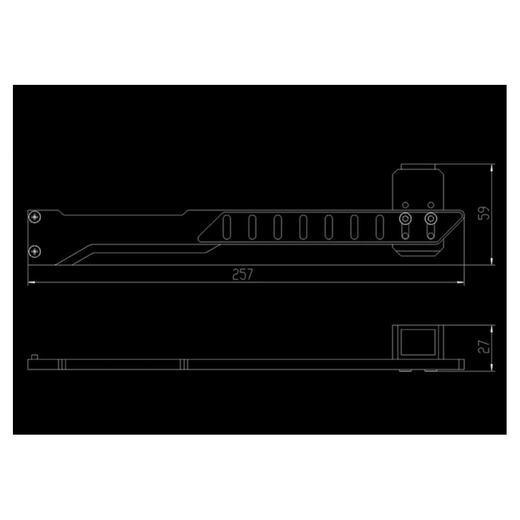 Barrow BKALA-01 GPU Weight Support Bracket - Black