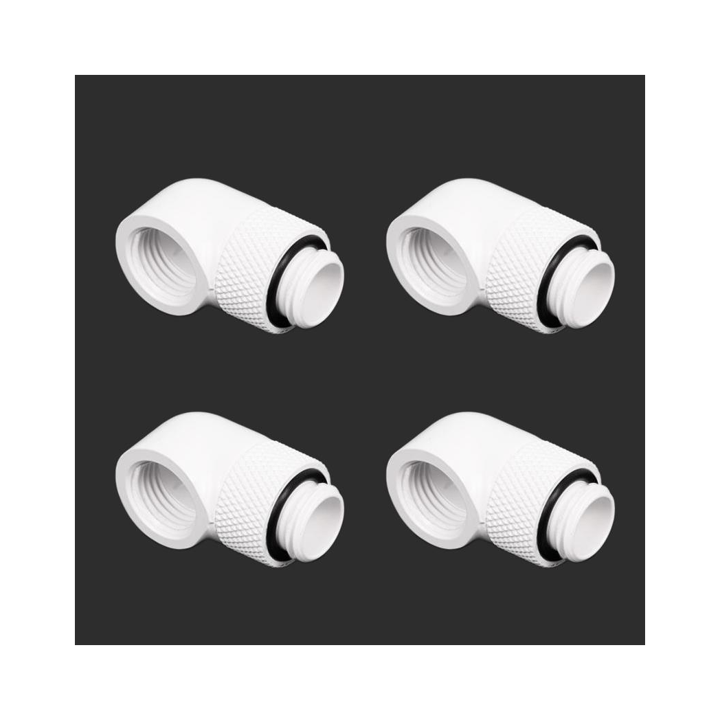 Barrow G1/4 Male Rotary to 90 Degree Female Angle - White (4 Pack)