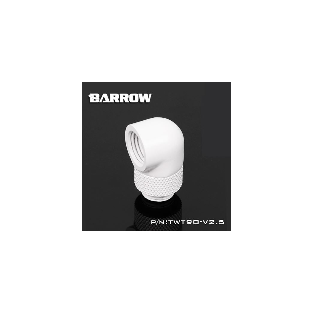 Barrow G1/4 Male Rotary to 90 Degree Female Angle - White (4 Pack)