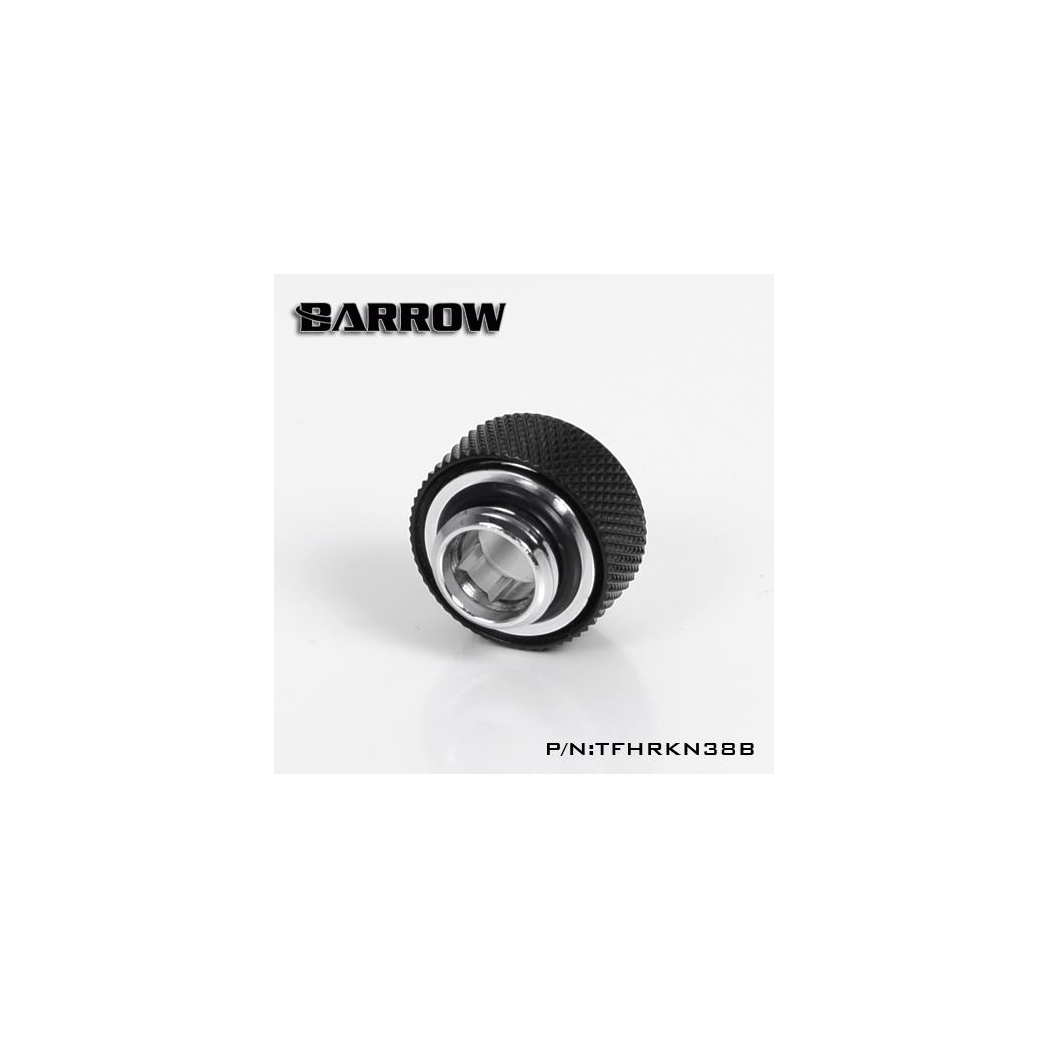 Barrow G1/4 - 13/10mm Flexible Tube Compression Fitting - Black (6 Pack)