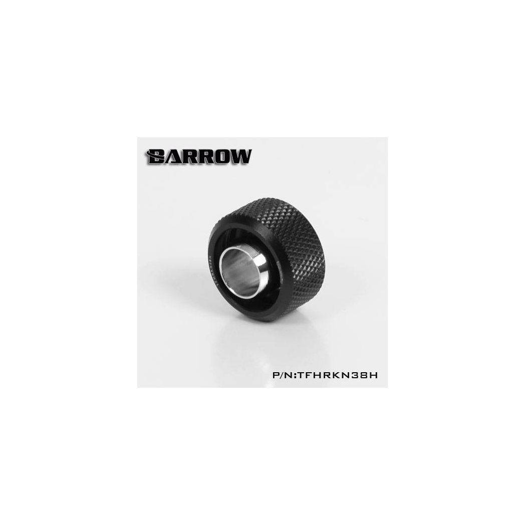 Barrow G1/4 - 16/10mm Flexible Tube Compression Fitting - Black (6 Pack)