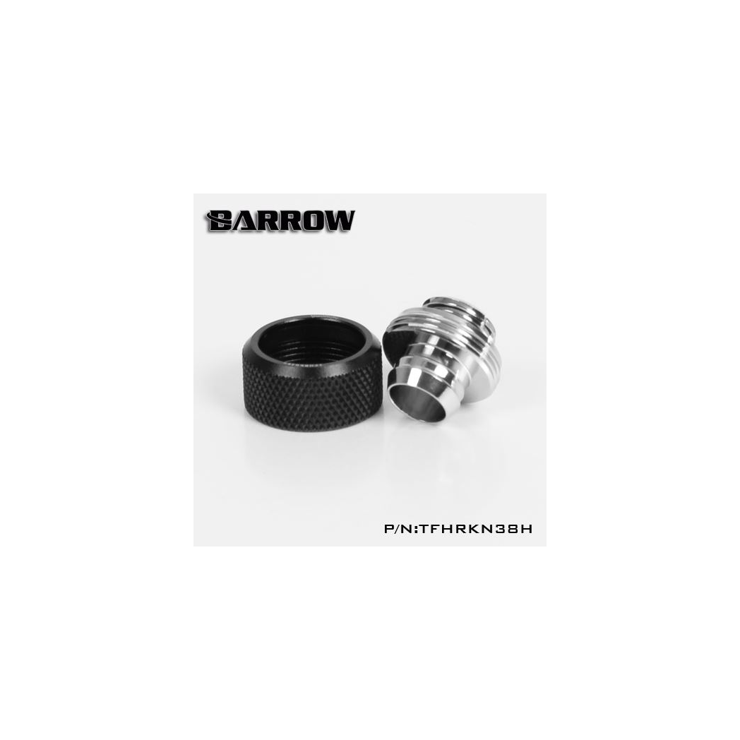 Barrow G1/4 - 16/10mm Flexible Tube Compression Fitting - Black (6 Pack)