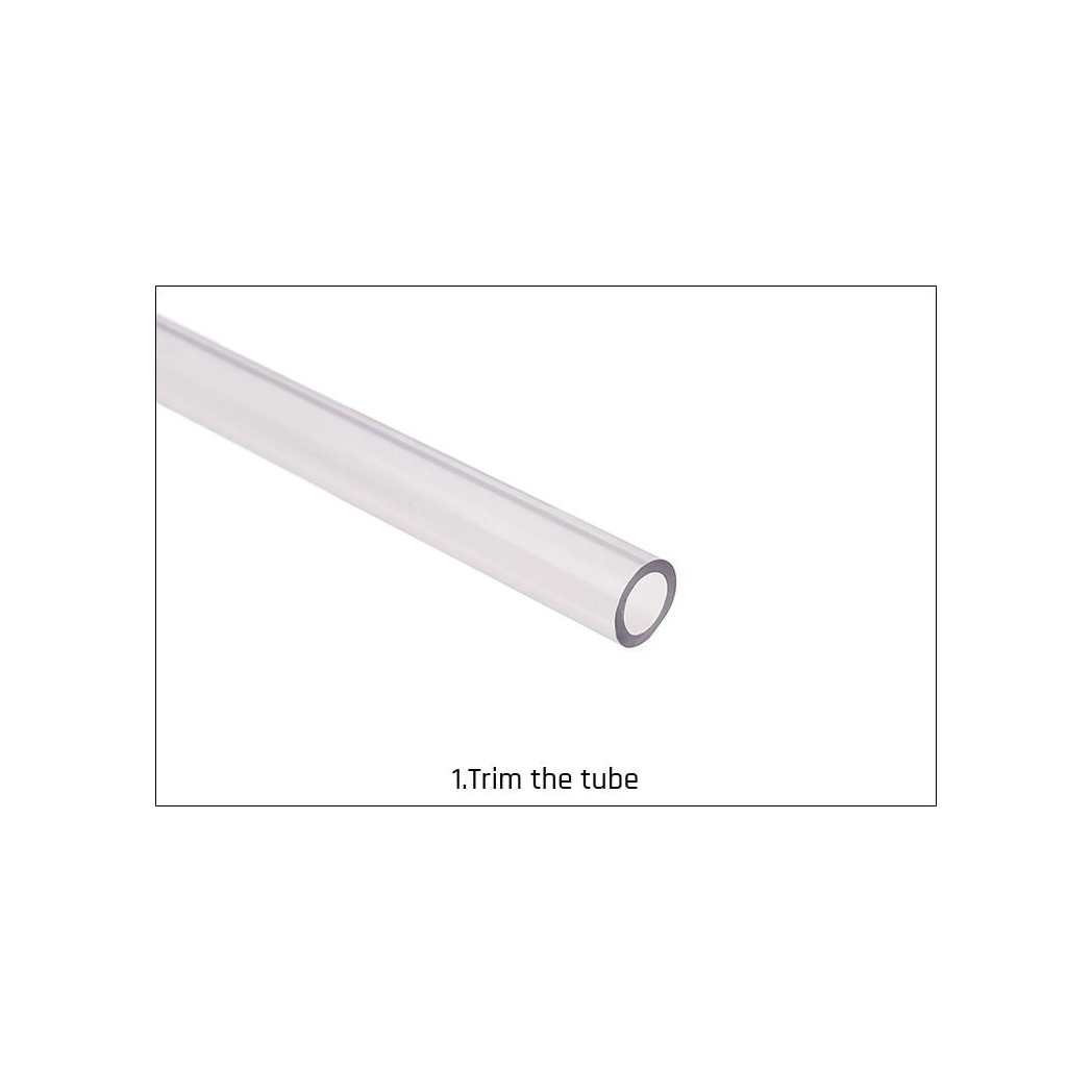 Barrow G1/4 - 14mm OD Anti Off Rubber Seal Hard Tube Compression Fitting - Black