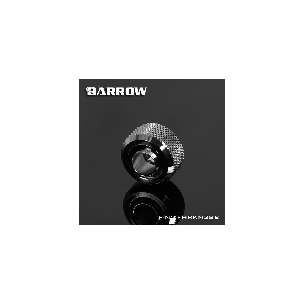 Barrow G1/4 - 13/10mm Flexible Tube Compression Fitting - Shiny Silver (6 Pack)