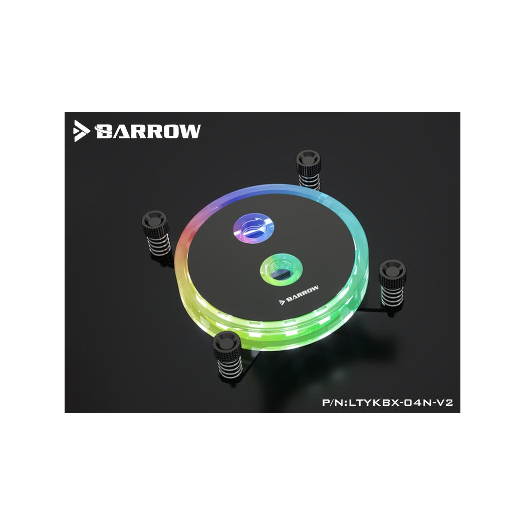 Barrow Rays Edition Aurora CPU Waterblock,aRGB, INTEL 2011(3), 2066 - Black