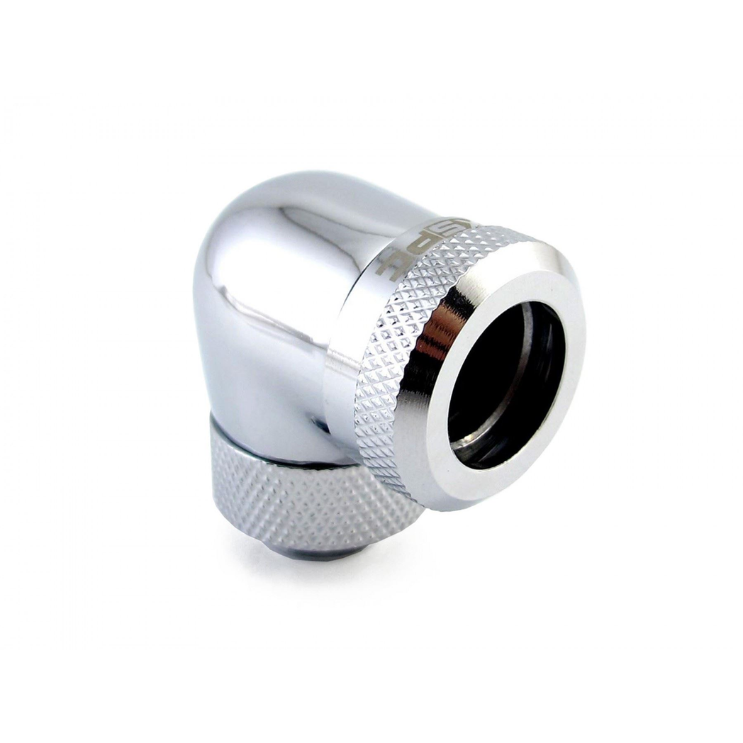 XSPC G1/4 to 14mm Rigid Tubing - 90 Rotary Fitting V2 (Chrome)