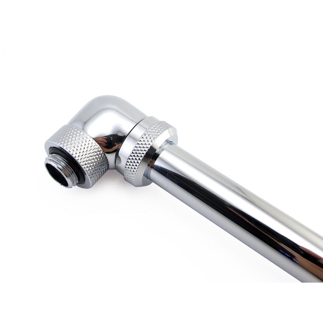 XSPC G1/4 to 14mm Rigid Tubing - 90 Rotary Fitting V2 (Chrome)