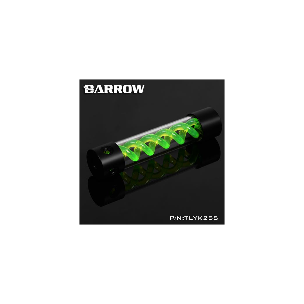 Barrow T-Virus Acrylic Green Helix Reservoir 255mm - Black