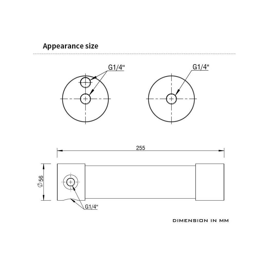 Barrow T-Virus Acrylic Green Helix Reservoir 255mm - Black