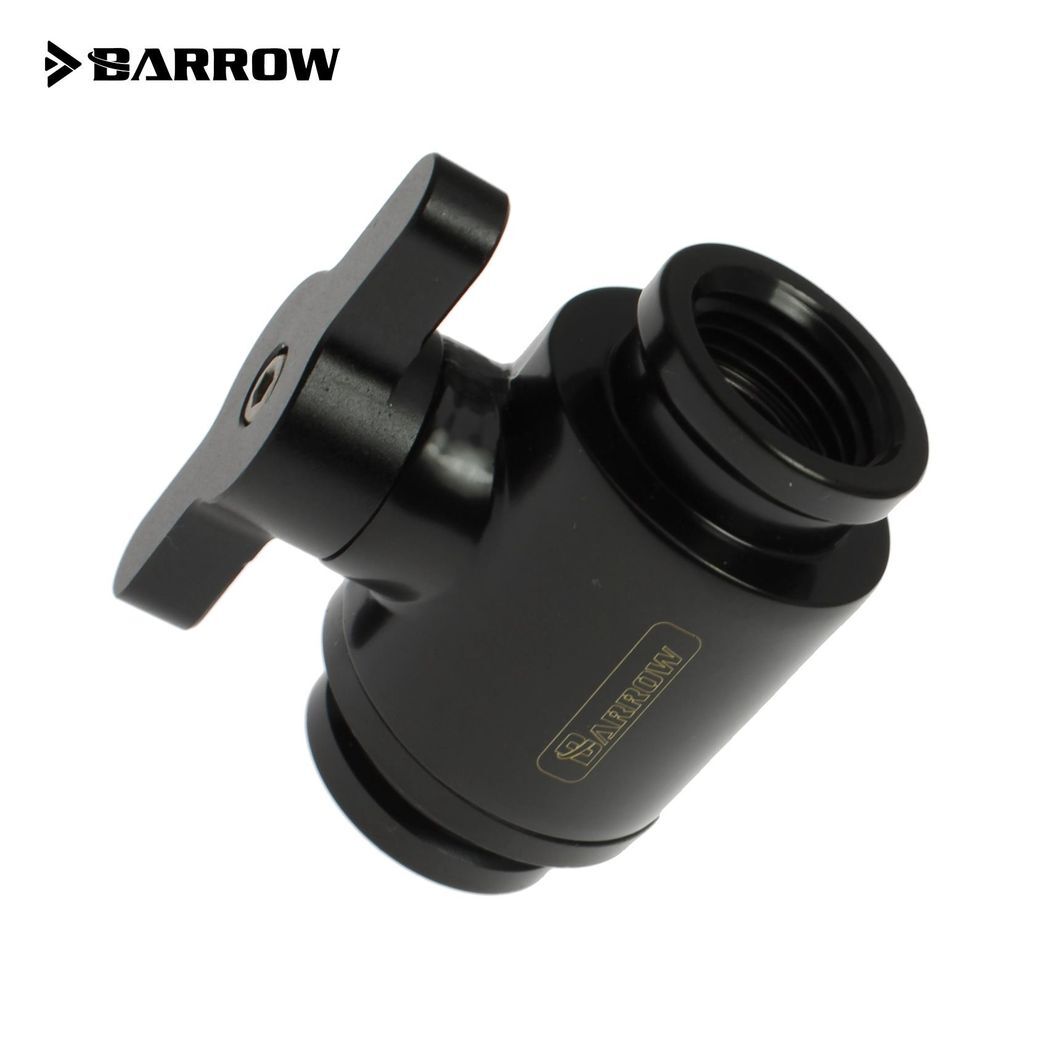 Barrow G1/4 Mini Ball Valve, Black Handle - Black