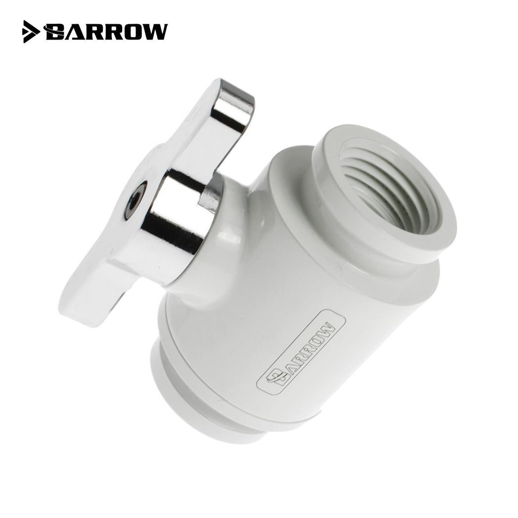 Barrow G1/4 Mini Ball Valve, Silver Handle - White