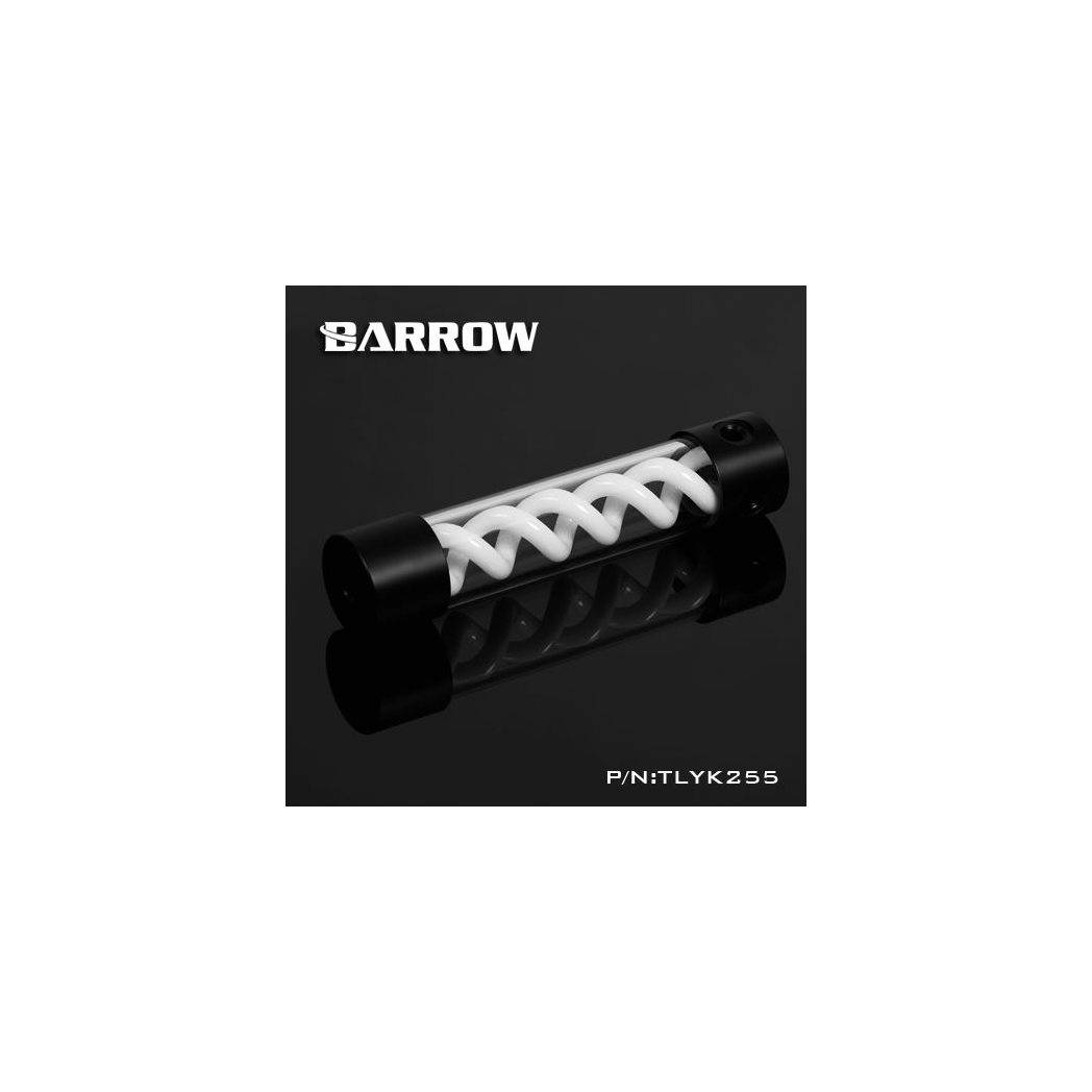 Barrow T-Virus Acrylic White Helix Reservoir 255mm - Black