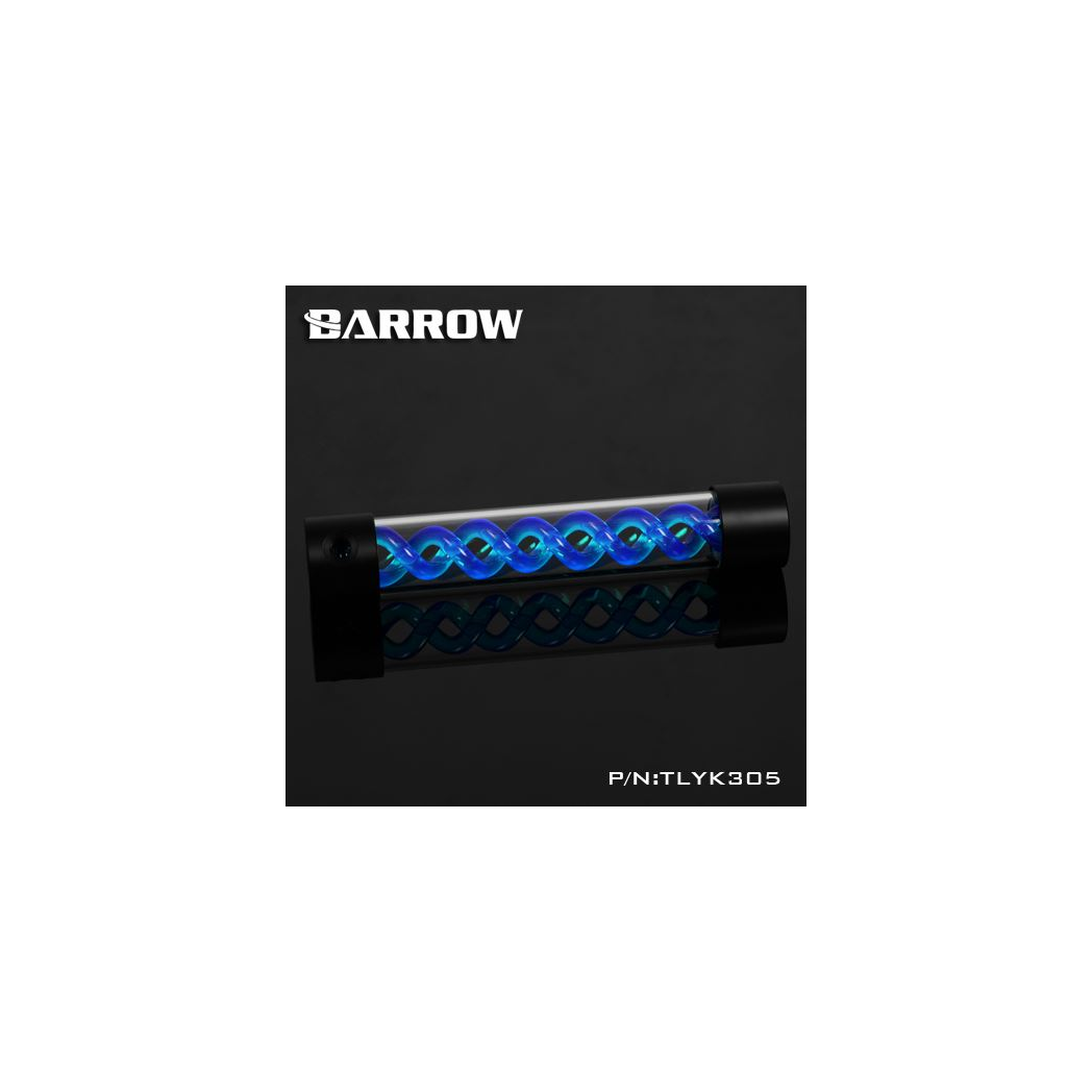 Barrow T-Virus Acrylic Blue Helix Reservoir 305mm - Black