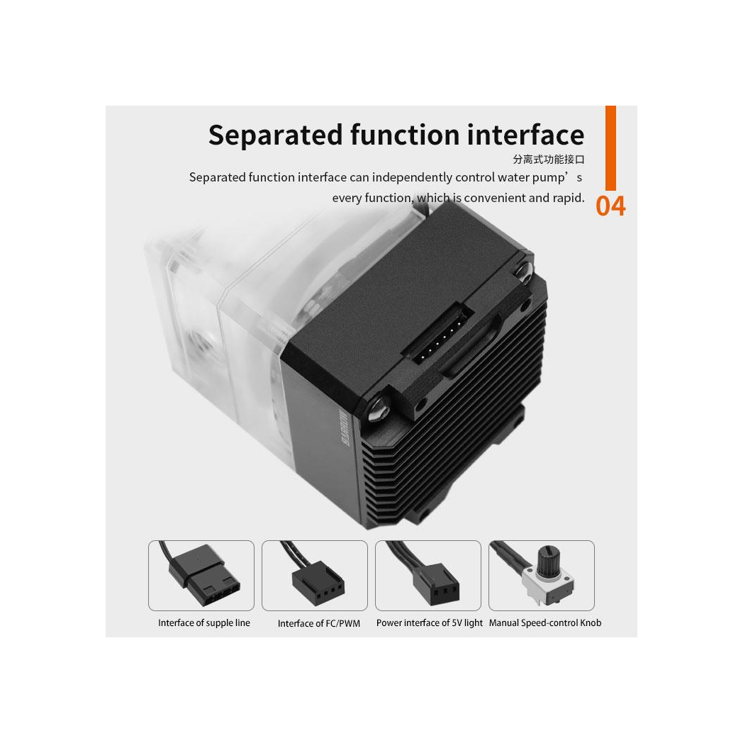 Barrow SPB17-TM 960LPH 17W PWM Mini Pump Reservoir with LRC 2.0 RGB - Black