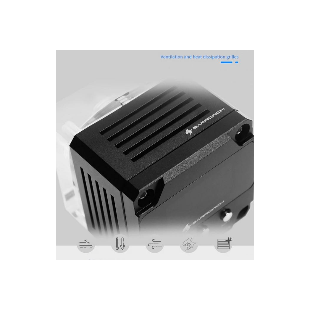 BarrowCH 17W PWM 960LPH Intelligent Pump with OLED Display - Black