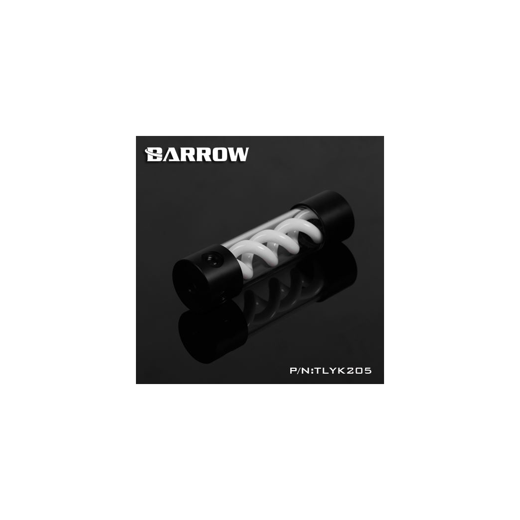 Barrow T-Virus Acrylic White Helix Reservoir 205mm - Black
