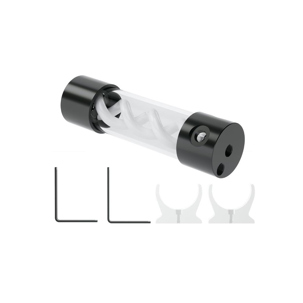 Barrow T-Virus Acrylic White Helix Reservoir 205mm - Black